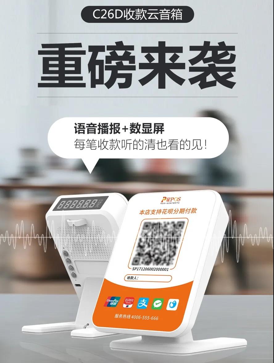 嘉联支付收款云音箱(图1)